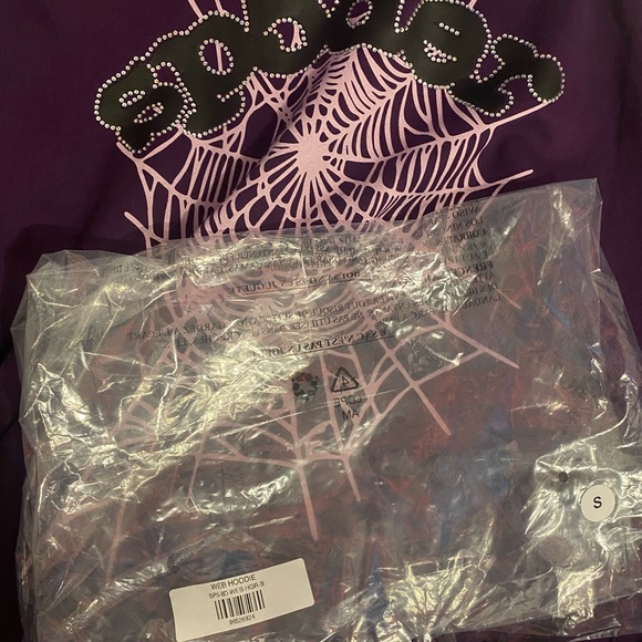 Sp5der Worldwide Purple Hoodie - Picture 4 of 4